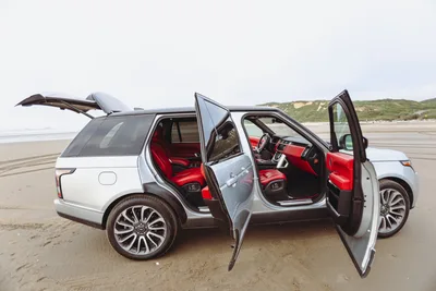 The LWB with all four doors open, showing the pimento interior