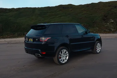 Rear three-quarter view of the Sport on the sand